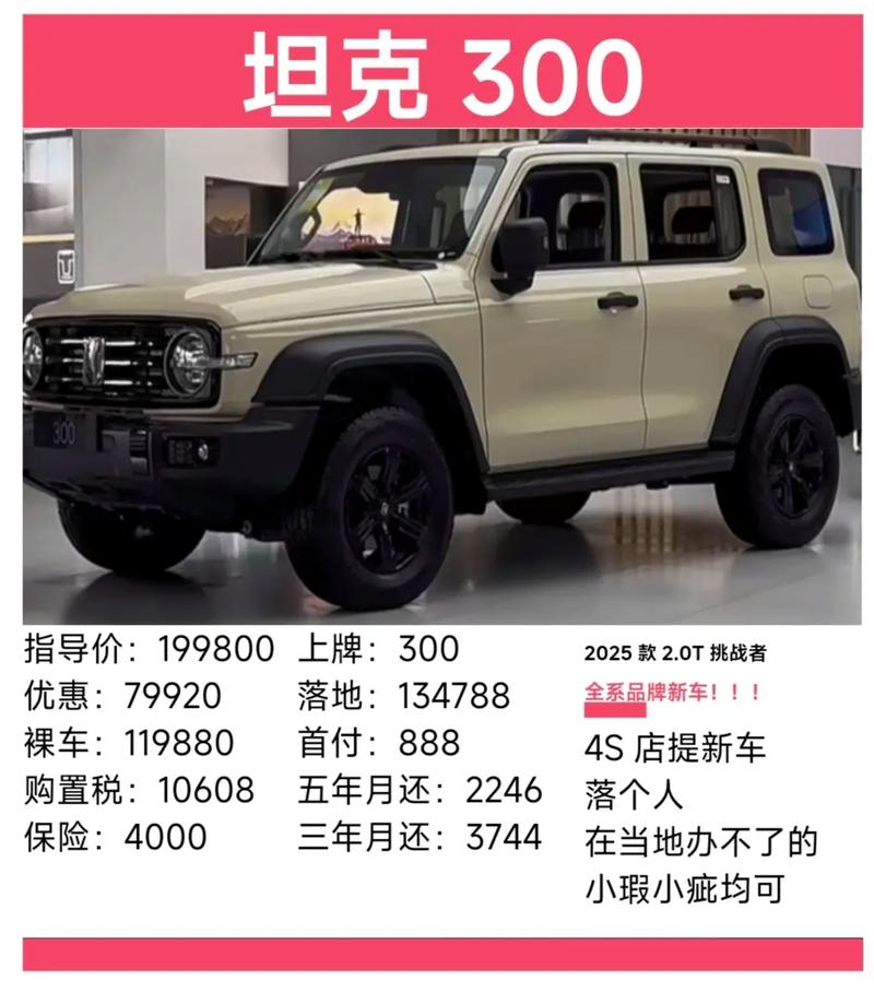 坦途克300哪款最霸气／坦途克300越野版多少钱